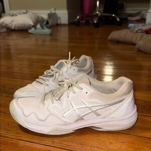 ASICS Cream and White Sneakers